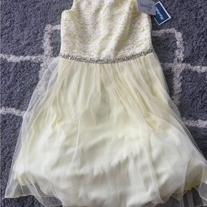 Speechless Cream Kids Formal Dress